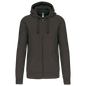 K454 - Sudadera con capucha y cremallera - Dark Grey - frontal