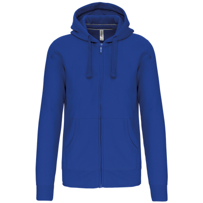 K454 - Sudadera con capucha y cremallera - Light Royal Blue - frontal