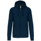 K454 - Sudadera con capucha y cremallera - Navy - frontal