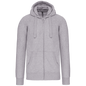 K454 - Sudadera con capucha y cremallera - Oxford Grey - frontal