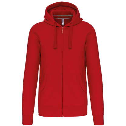 K454 - Sudadera con capucha y cremallera - Red - frontal