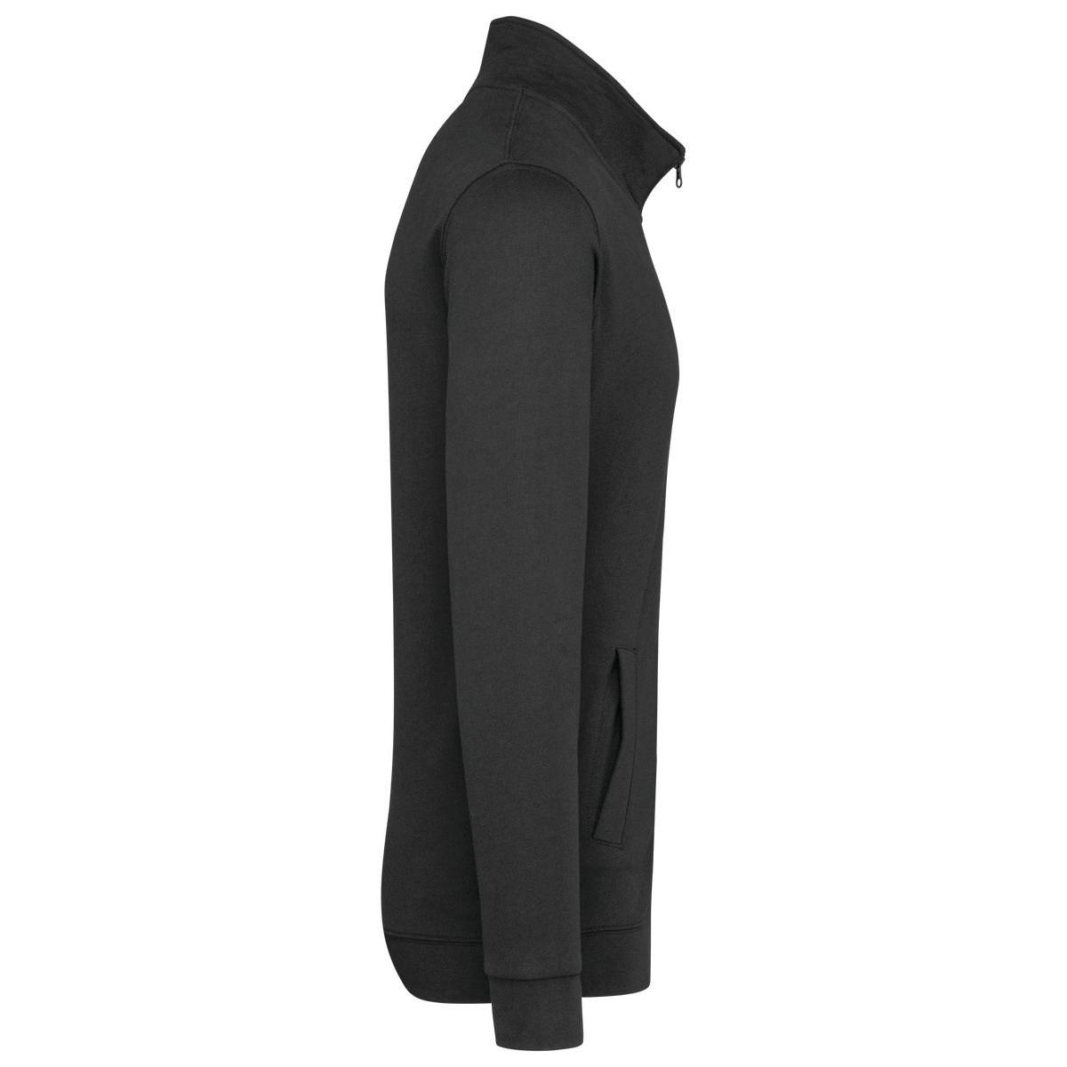 K472 - Chaqueta de felpa con cremallera - Dark Grey - lateral
