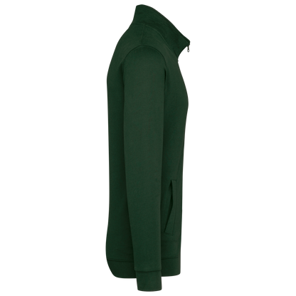 K472 - Chaqueta de felpa con cremallera - Forest Green - lateral