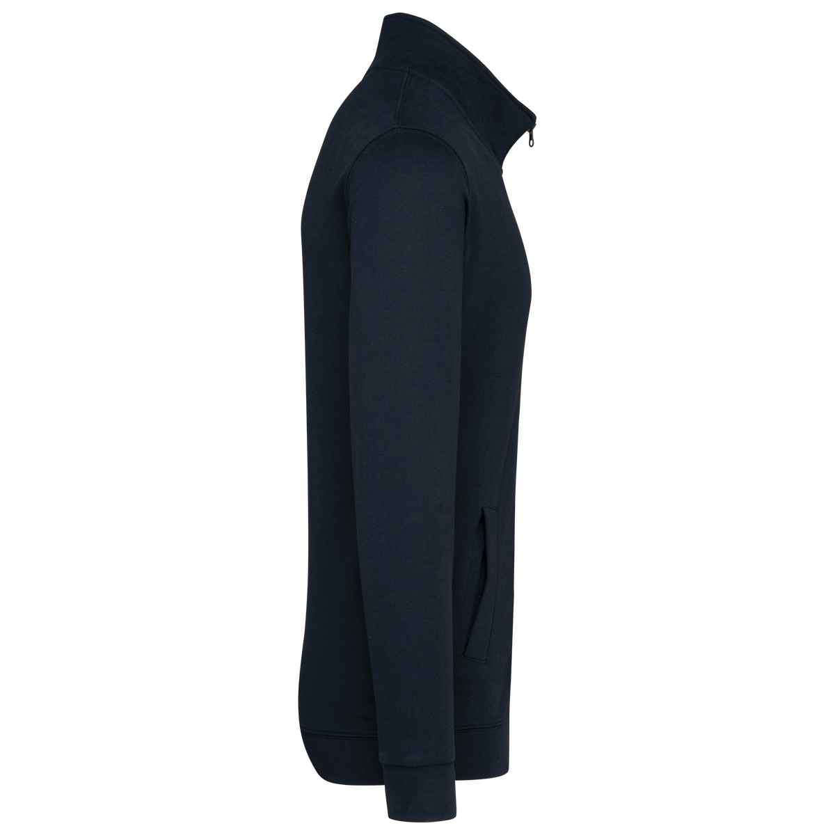 K472 - Chaqueta de felpa con cremallera - Navy - lateral