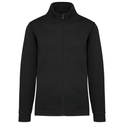 K472 - Chaqueta de felpa con cremallera - Black - frontal