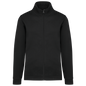 K472 - Chaqueta de felpa con cremallera - Black - frontal