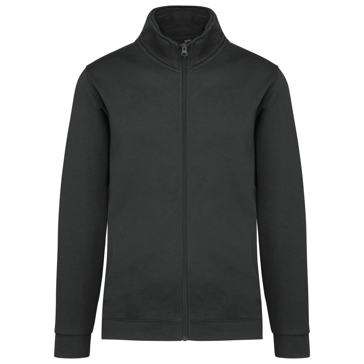 K472 - Chaqueta de felpa con cremallera - Dark Grey - frontal