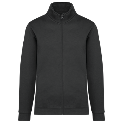K472 - Chaqueta de felpa con cremallera - Dark Grey - frontal