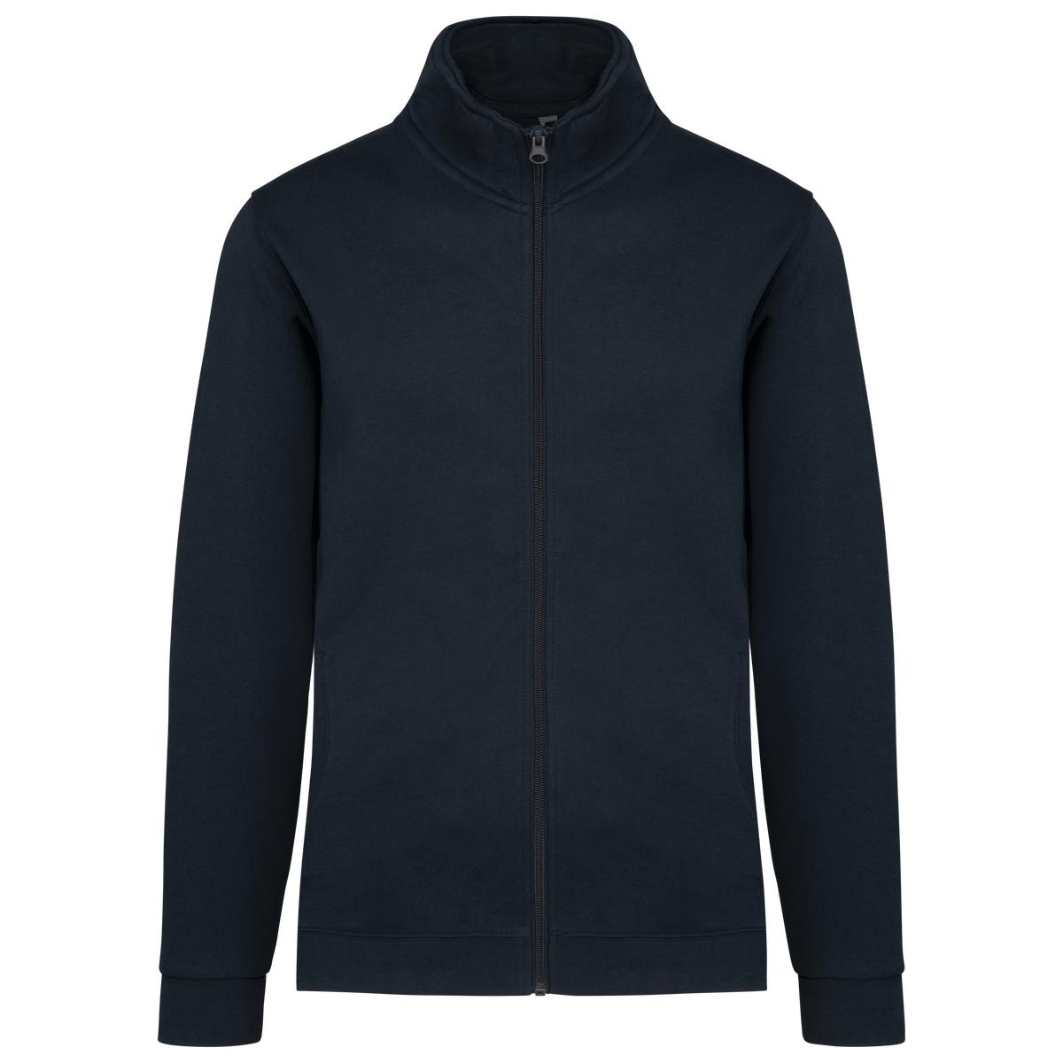 K472 - Chaqueta de felpa con cremallera - Navy - frontal