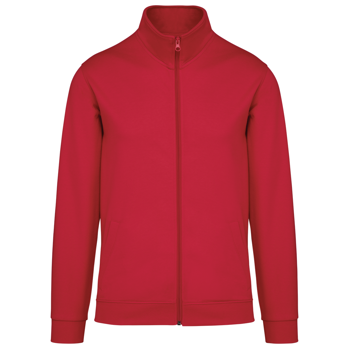 K472 - Chaqueta de felpa con cremallera - Red - frontal