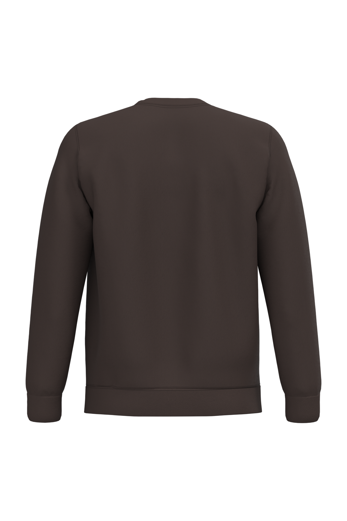 K474 - Sudadera cuello redondo - Chocolate - trasera