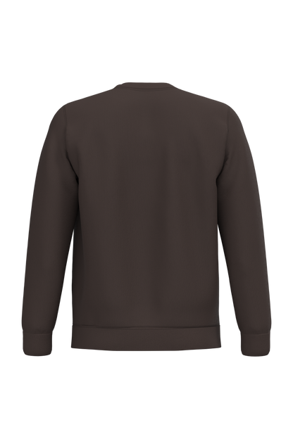 K474 - Sudadera cuello redondo - Chocolate - trasera