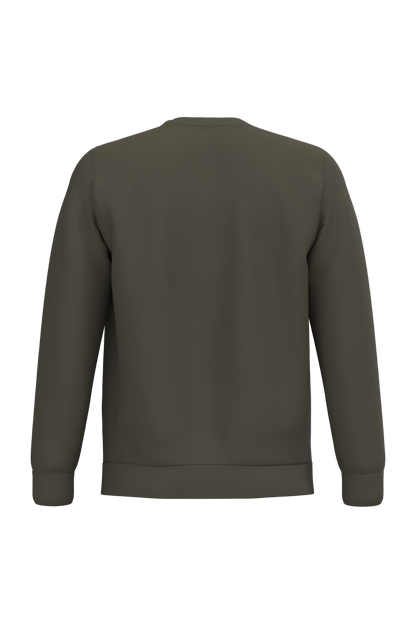K474 - Sudadera cuello redondo - Dark Khaki - trasera