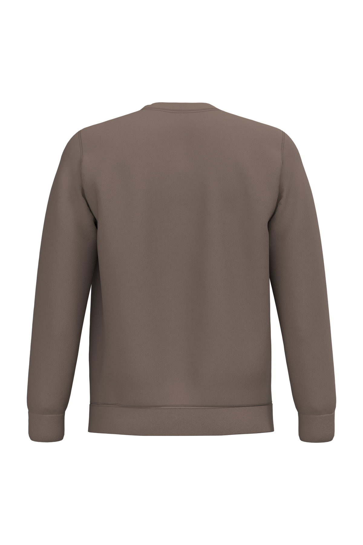 K474 - Sudadera cuello redondo - Moka Brown - trasera