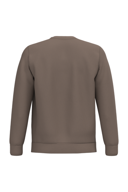 K474 - Sudadera cuello redondo - Moka Brown - trasera