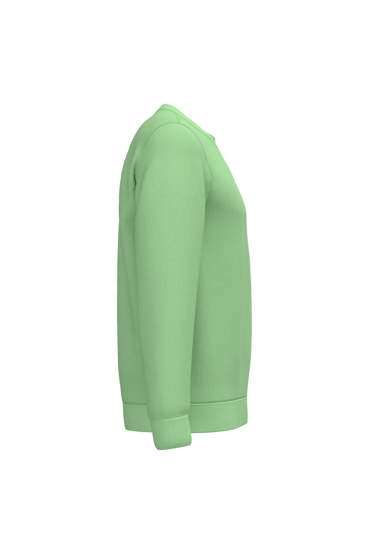 K474 - Sudadera cuello redondo - Apple Green - lateral