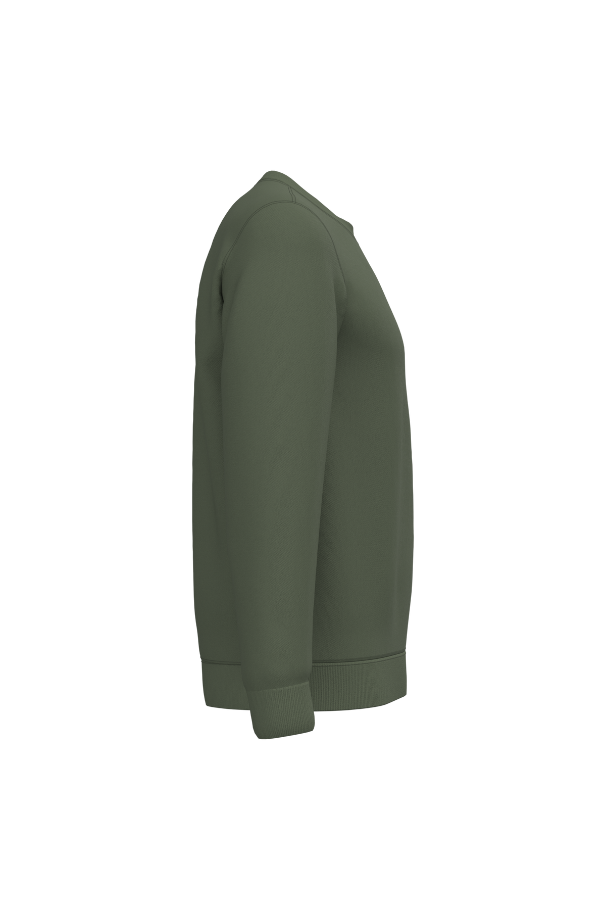 K474 - Sudadera cuello redondo - Caper Green - lateral