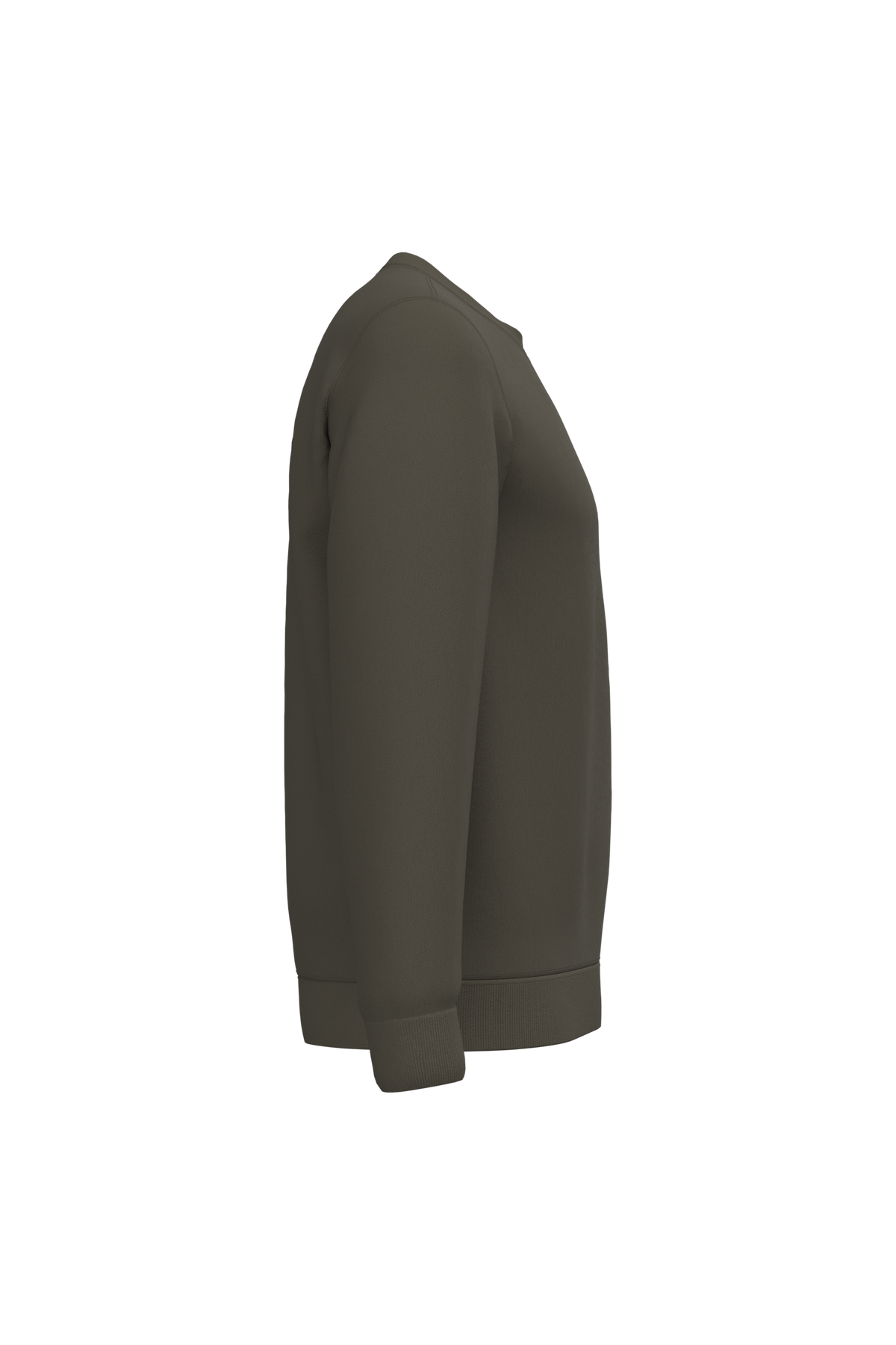 K474 - Sudadera cuello redondo - Dark Khaki - lateral