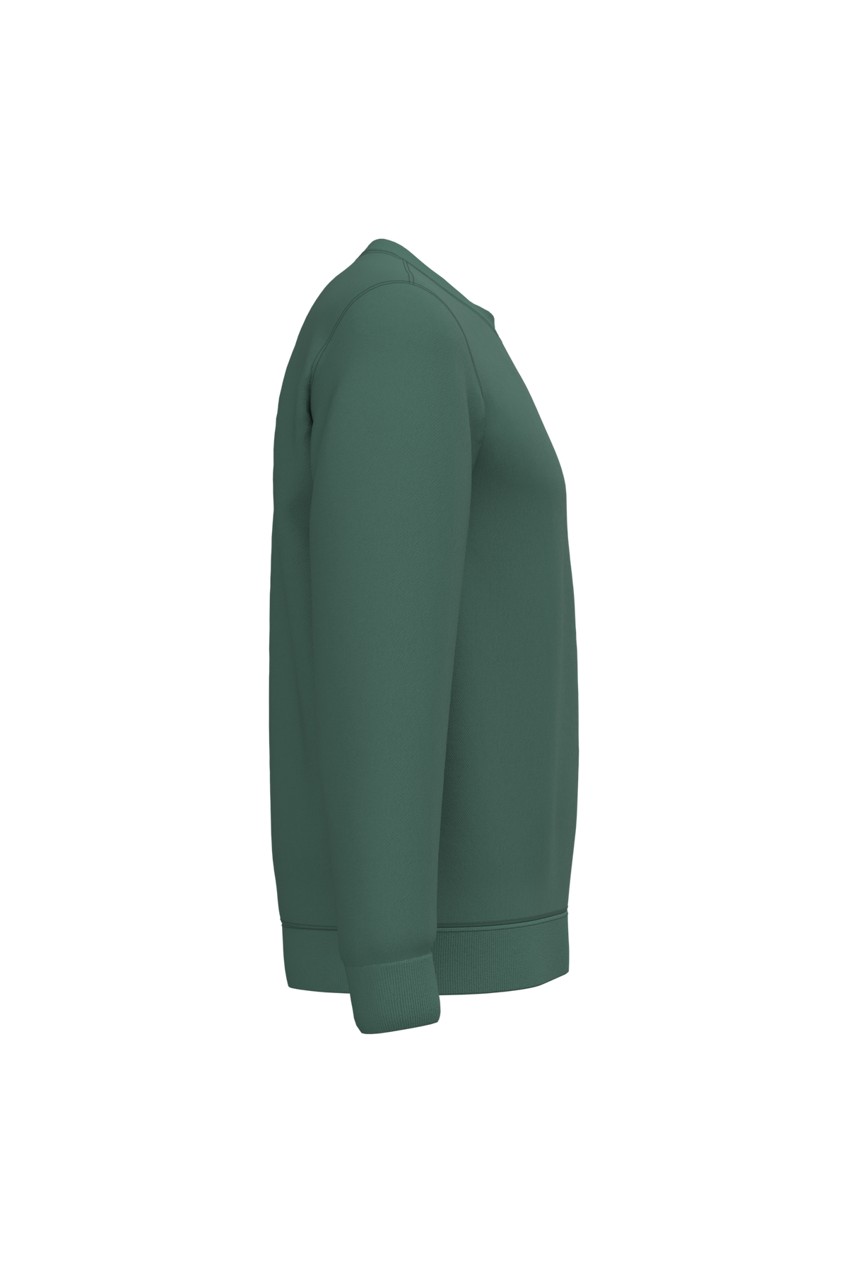 K474 - Sudadera cuello redondo - Earthy Green - lateral