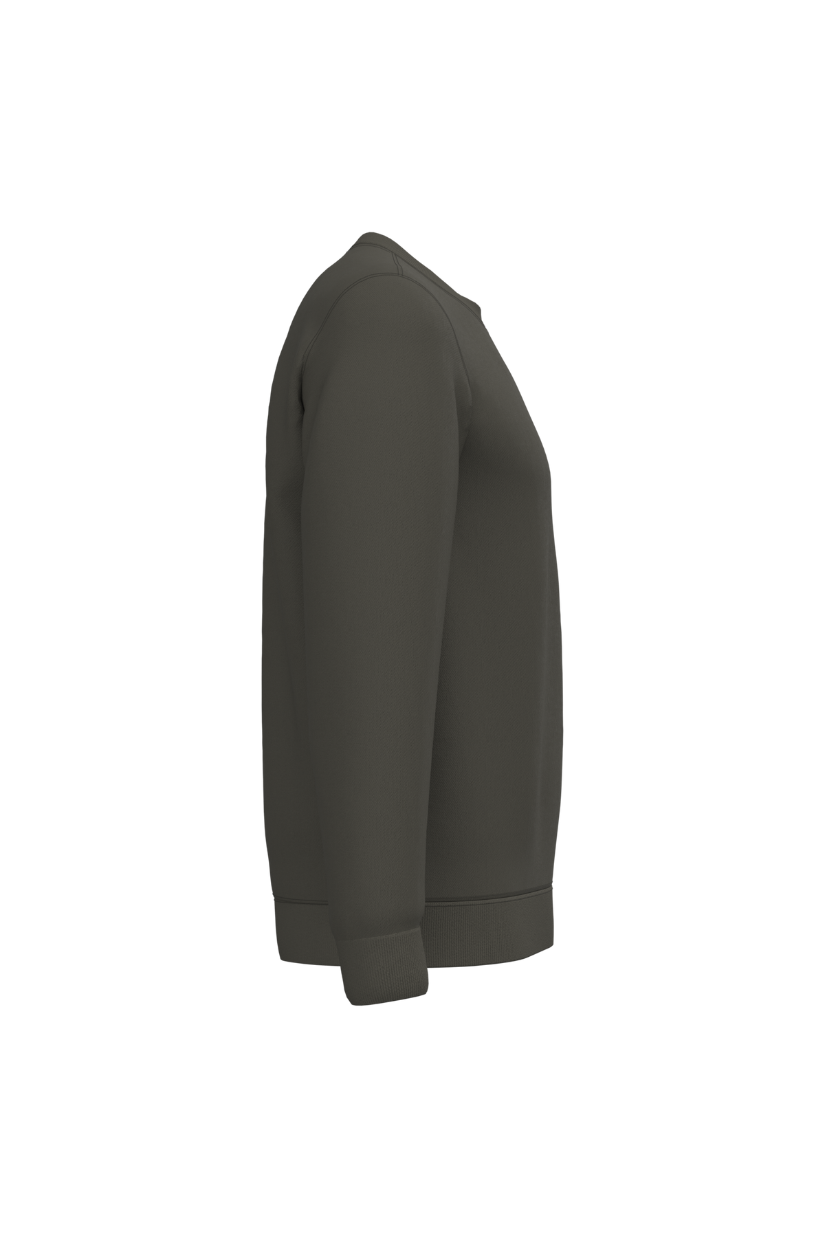 K474 - Sudadera cuello redondo - Green Olive - lateral