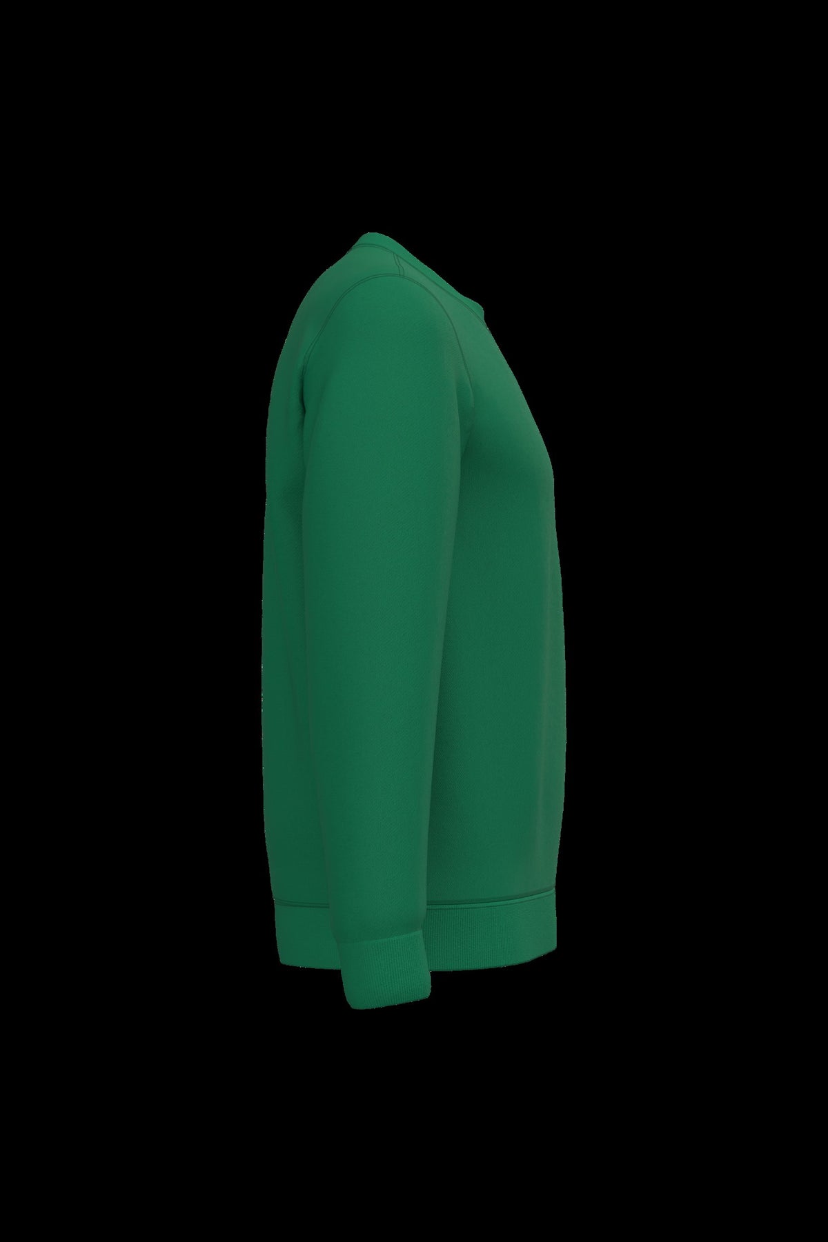 K474 - Sudadera cuello redondo - Kelly Green - lateral