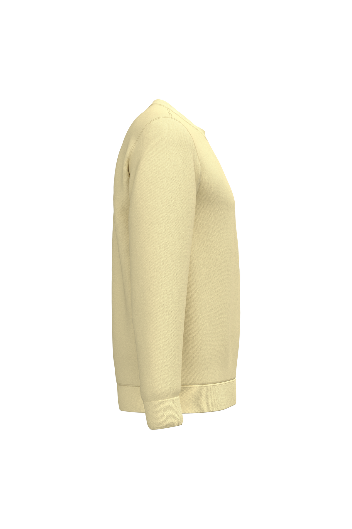 K474 - Sudadera cuello redondo - Straw Yellow - lateral
