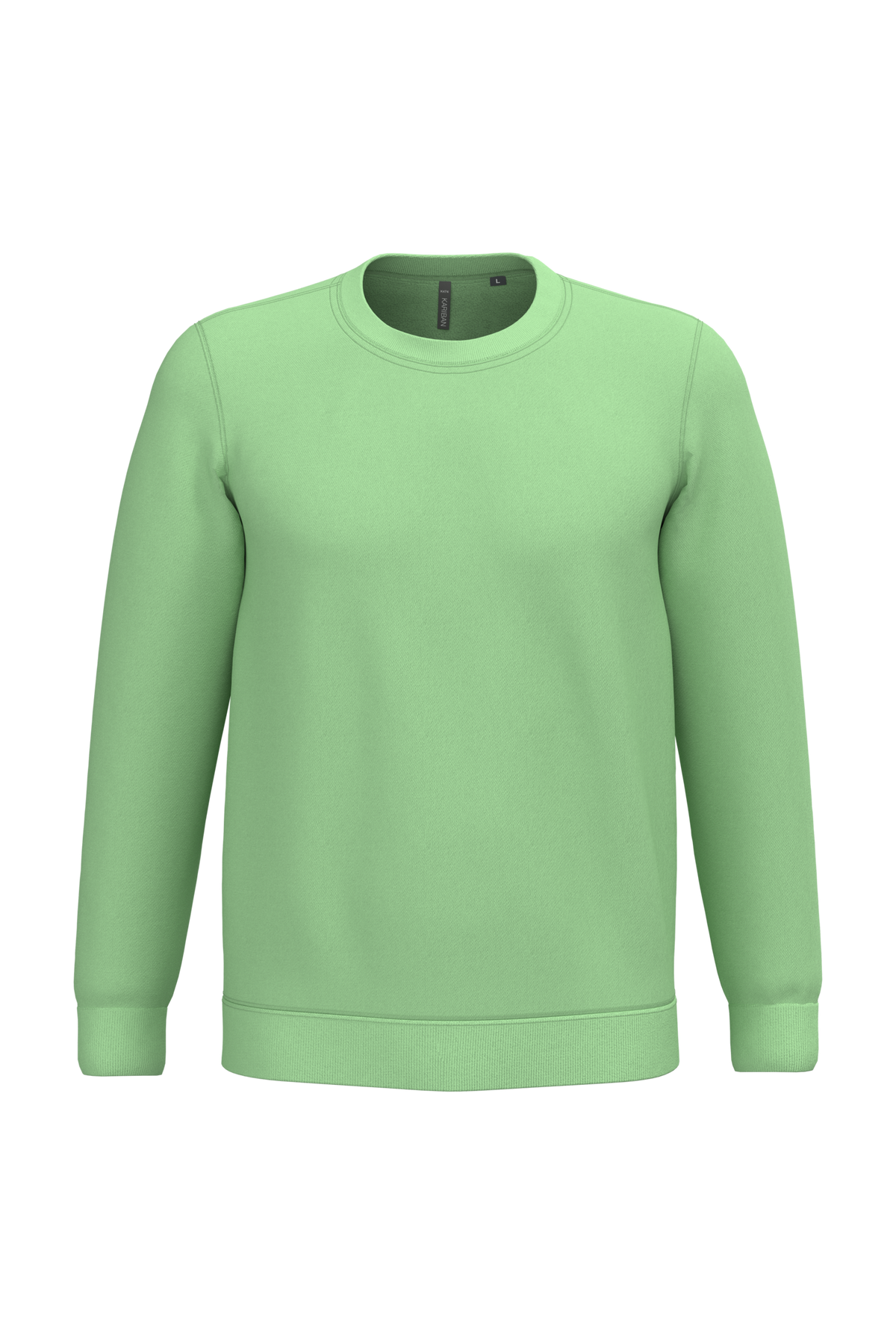 K474 - Sudadera cuello redondo - Apple Green - frontal