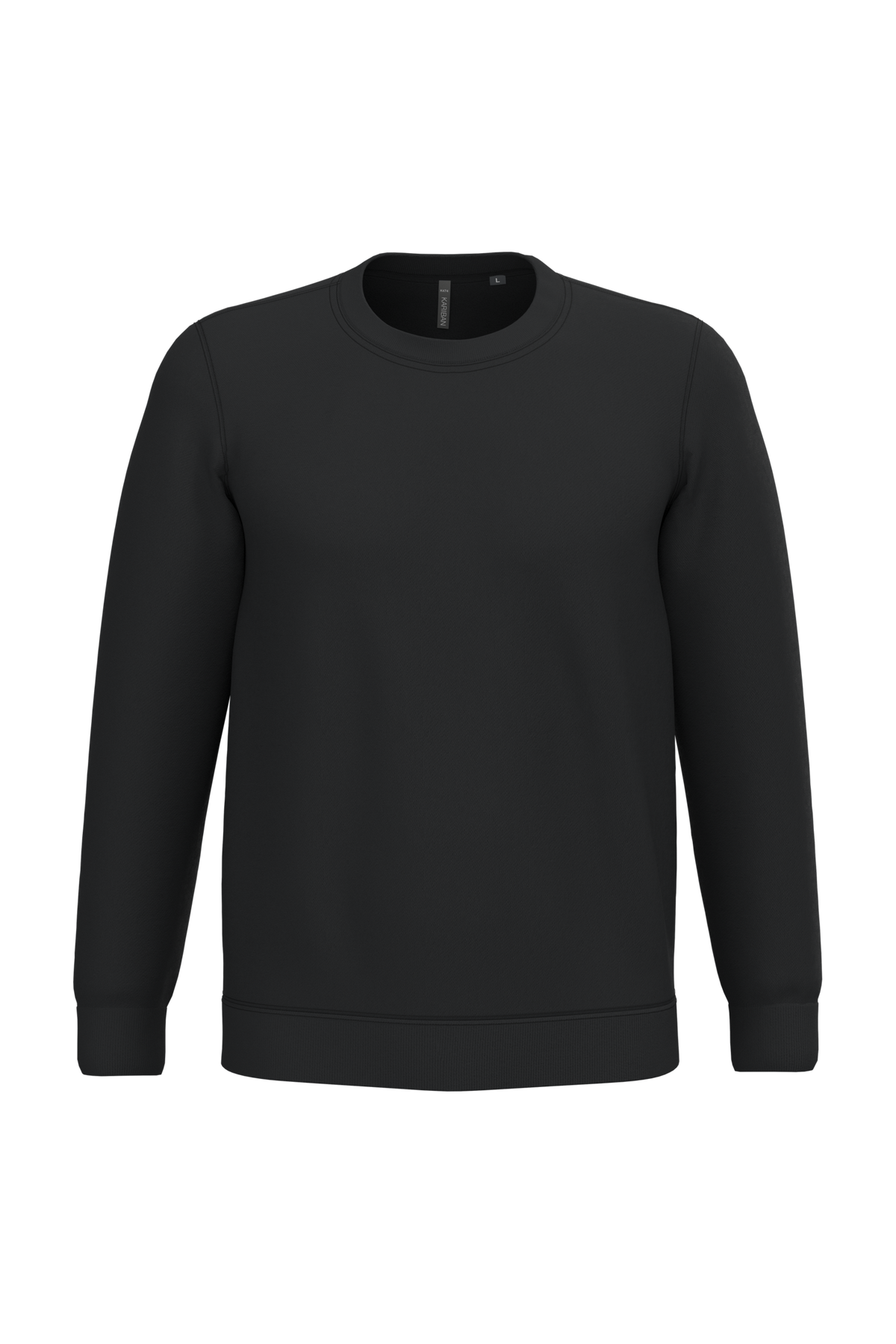 K474 - Sudadera cuello redondo - Black - frontal