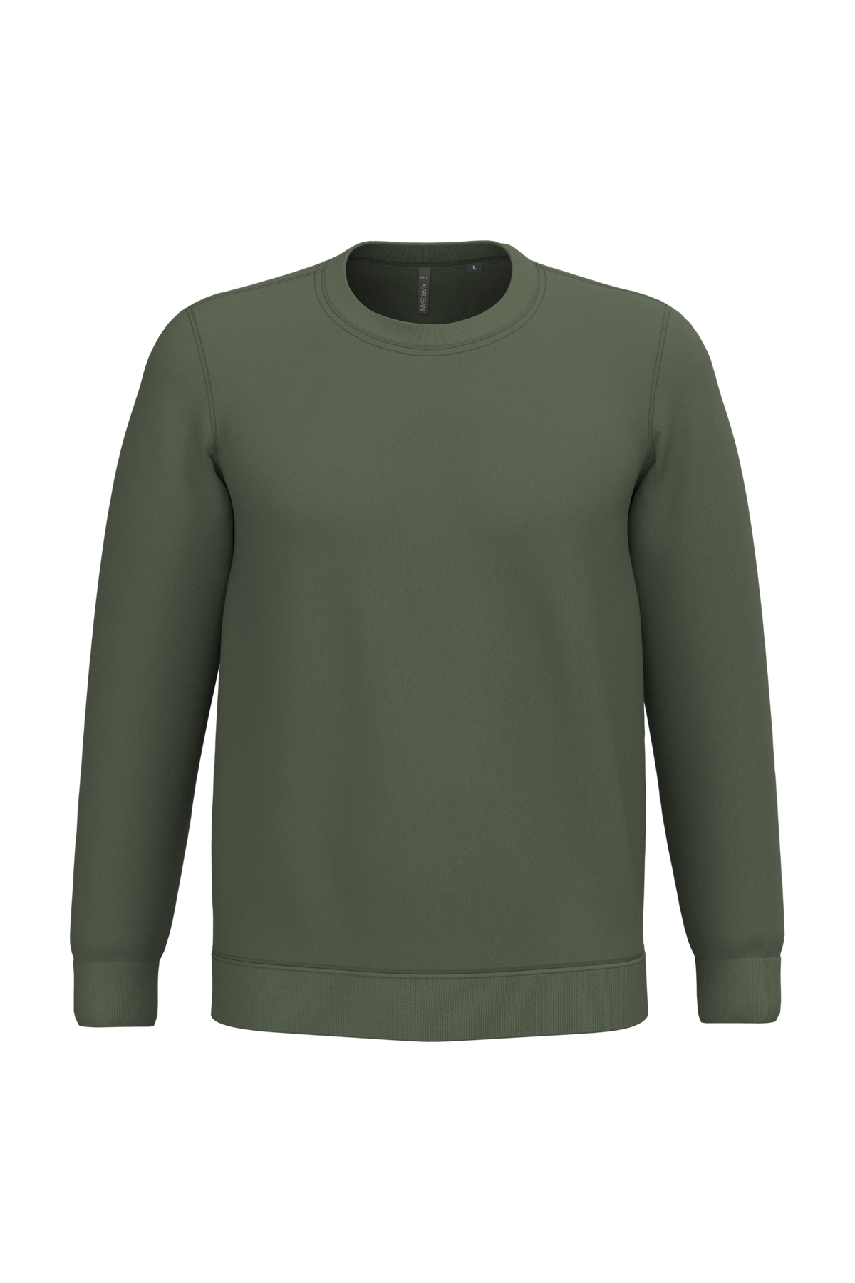 K474 - Sudadera cuello redondo - Caper Green - frontal