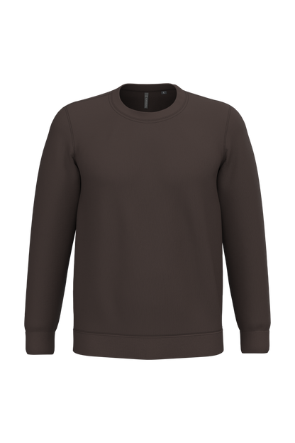 K474 - Sudadera cuello redondo - Chocolate - frontal
