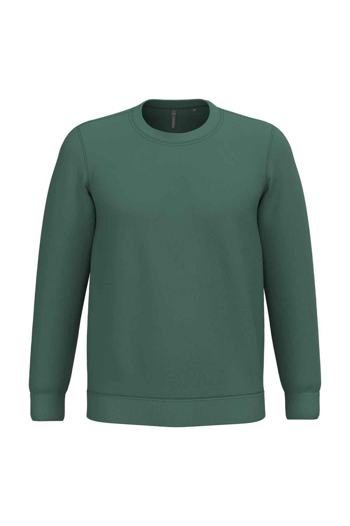 K474 - Sudadera cuello redondo - Earthy Green - frontal