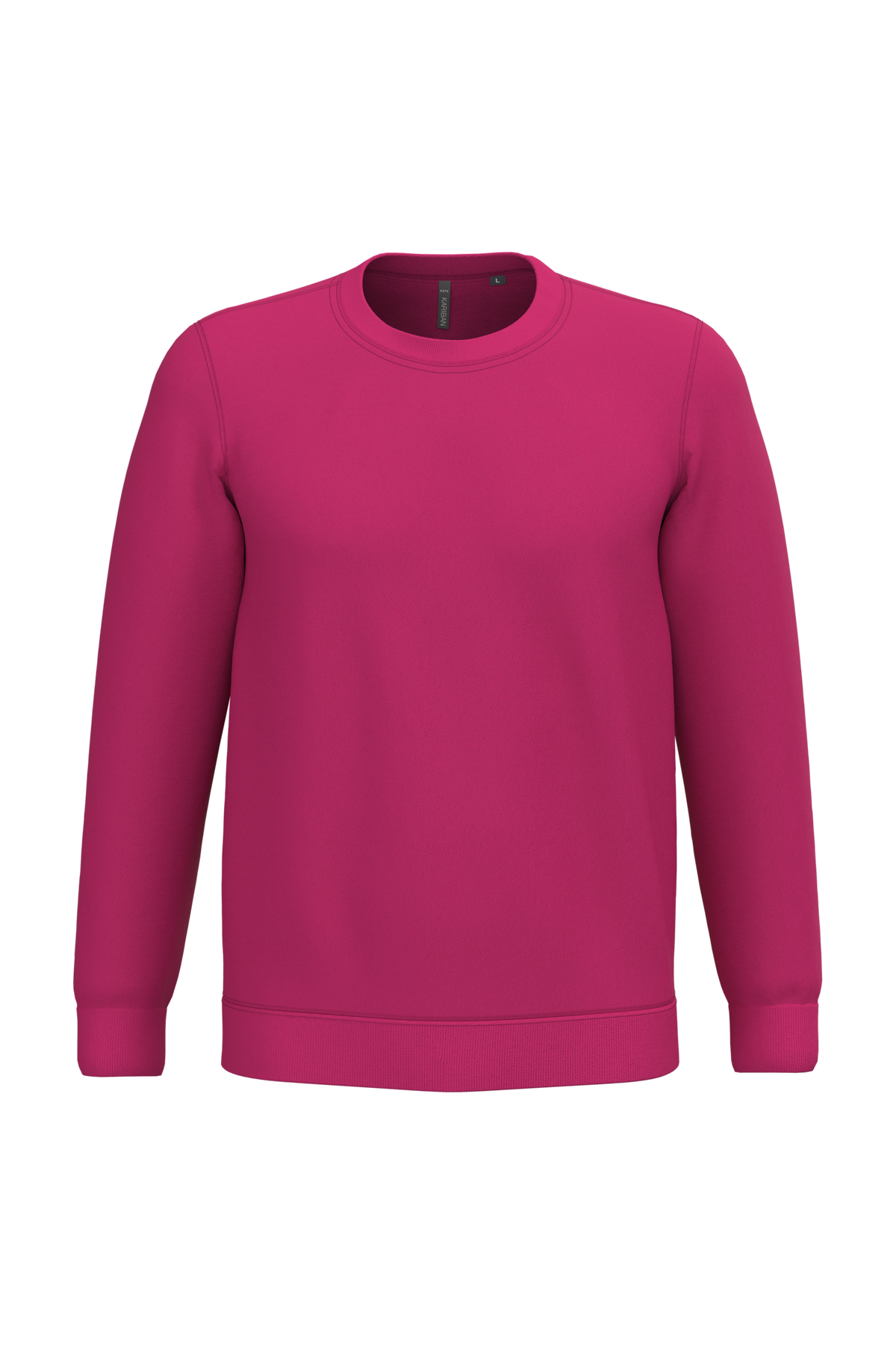 K474 - Sudadera cuello redondo - Fuchsia - frontal