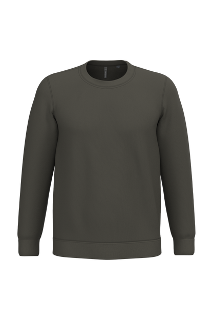 K474 - Sudadera cuello redondo - Green Olive - frontal