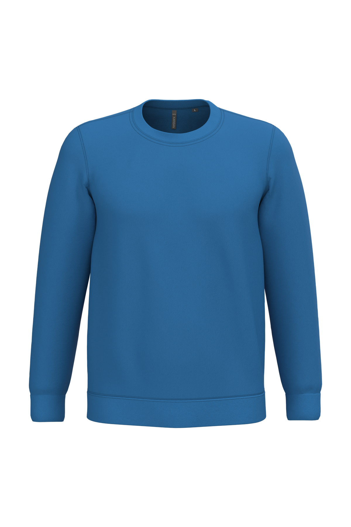 K474 - Sudadera cuello redondo - Light Royal Blue - frontal