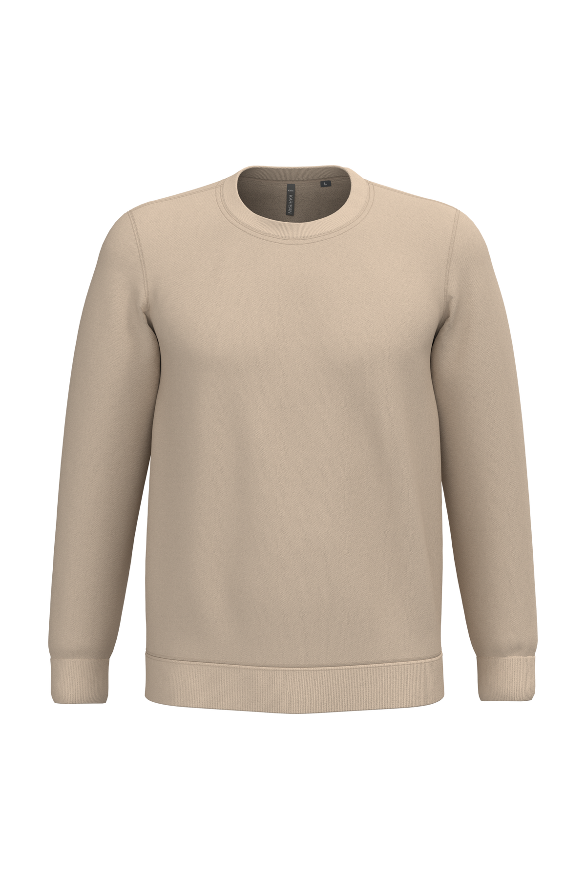 K474 - Sudadera cuello redondo - Light Sand - frontal