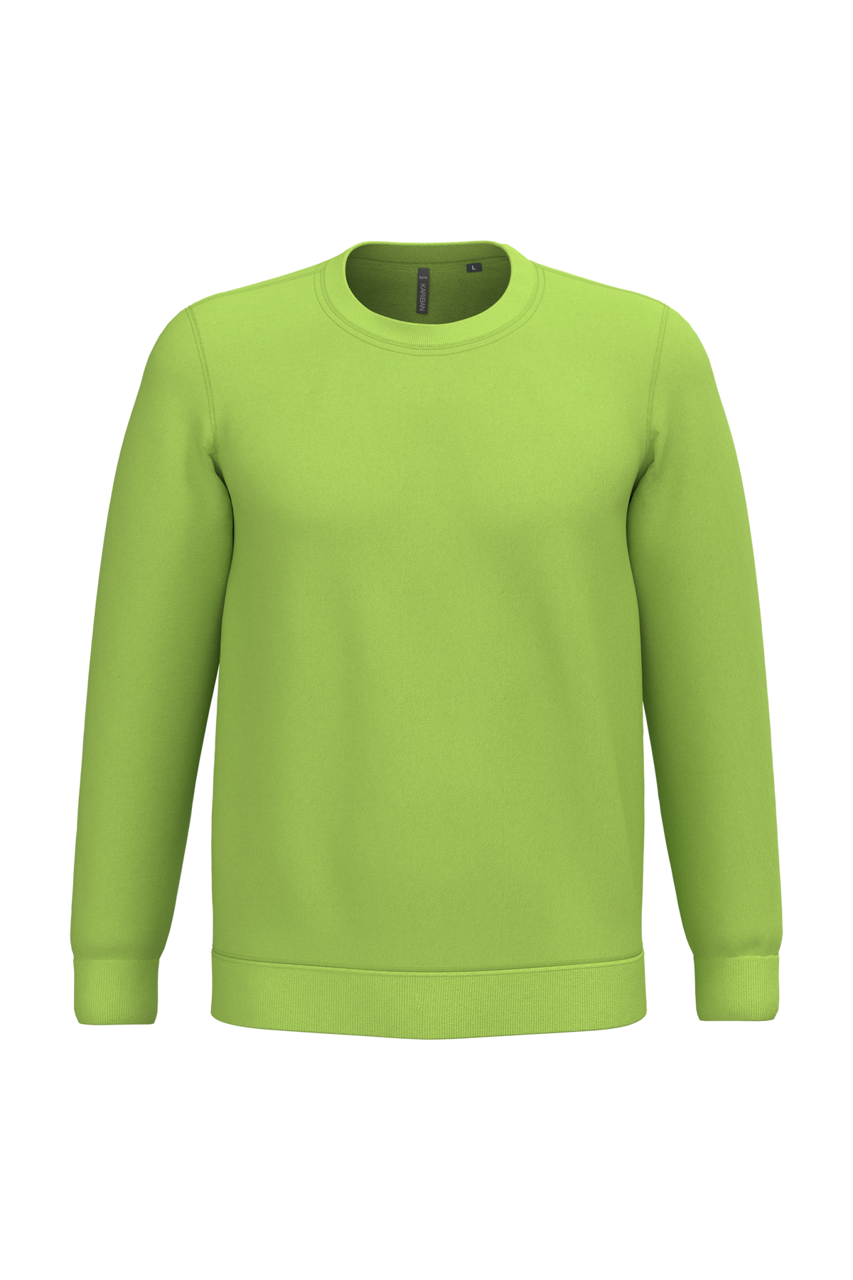 K474 - Sudadera cuello redondo - Lime - frontal