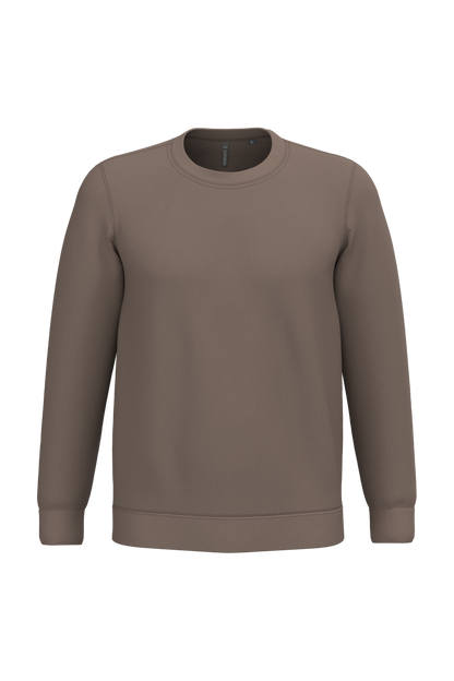 K474 - Sudadera cuello redondo - Moka Brown - frontal