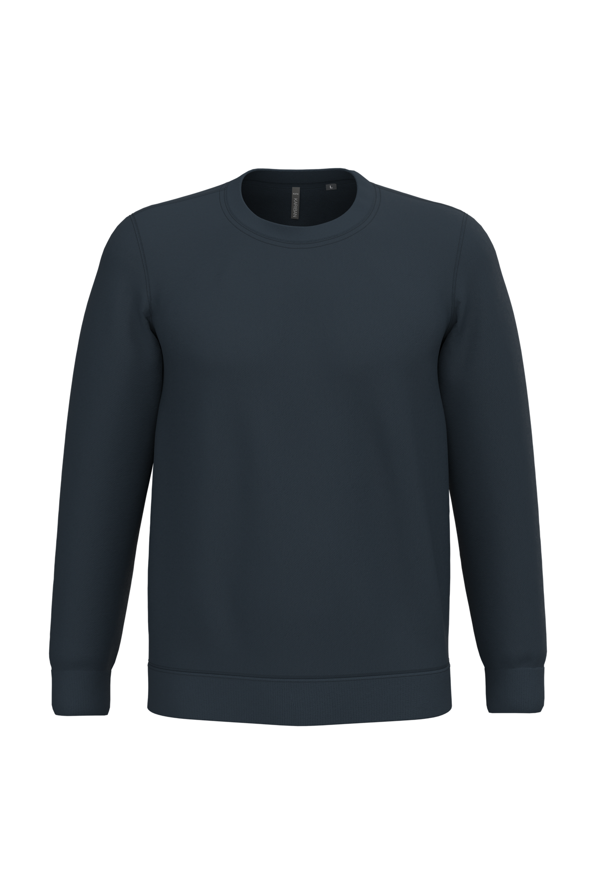 K474 - Sudadera cuello redondo - Navy - frontal