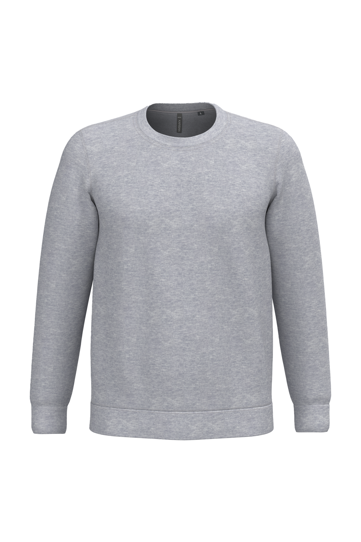 K474 - Sudadera cuello redondo - Oxford Grey - frontal