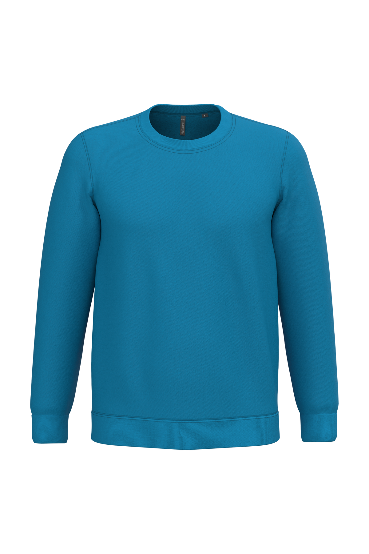 K474 - Sudadera cuello redondo - Tropical Blue - frontal