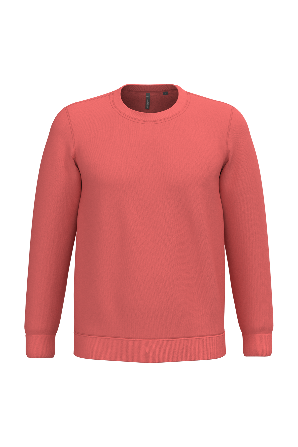 K474 - Sudadera cuello redondo - True Coral - frontal