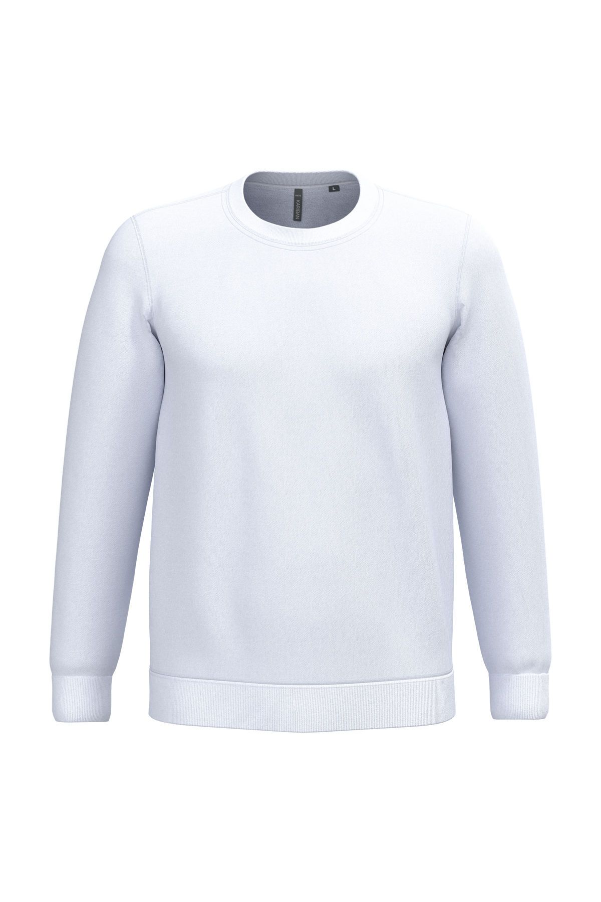 K474 - Sudadera cuello redondo - White - frontal