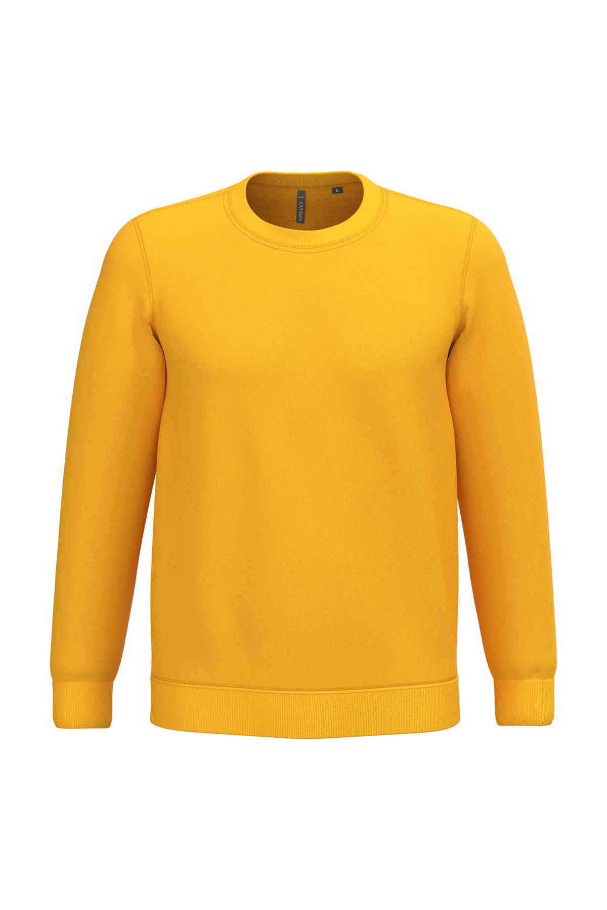 K474 - Sudadera cuello redondo - Yellow - frontal