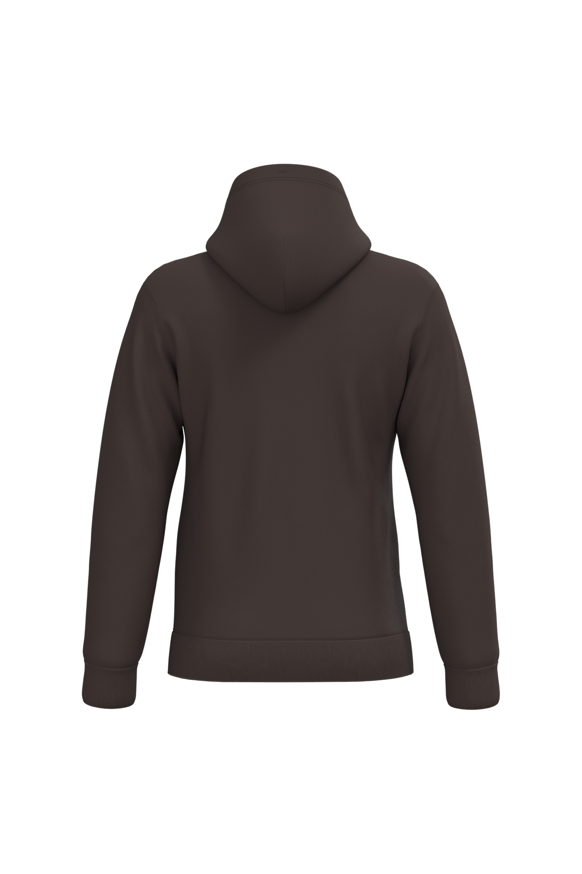 K476 - Sudadera con capucha hombre - Chocolate - trasera