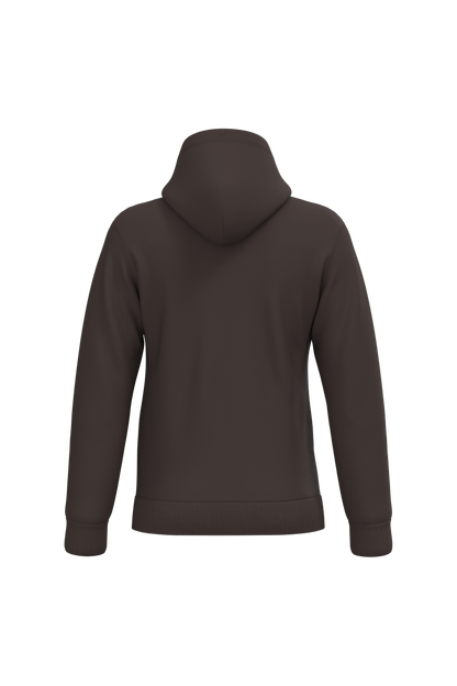 K476 - Sudadera con capucha hombre - Chocolate - trasera