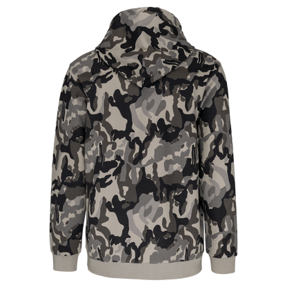 K476 - Sudadera con capucha hombre - Grey Camouflage - trasera