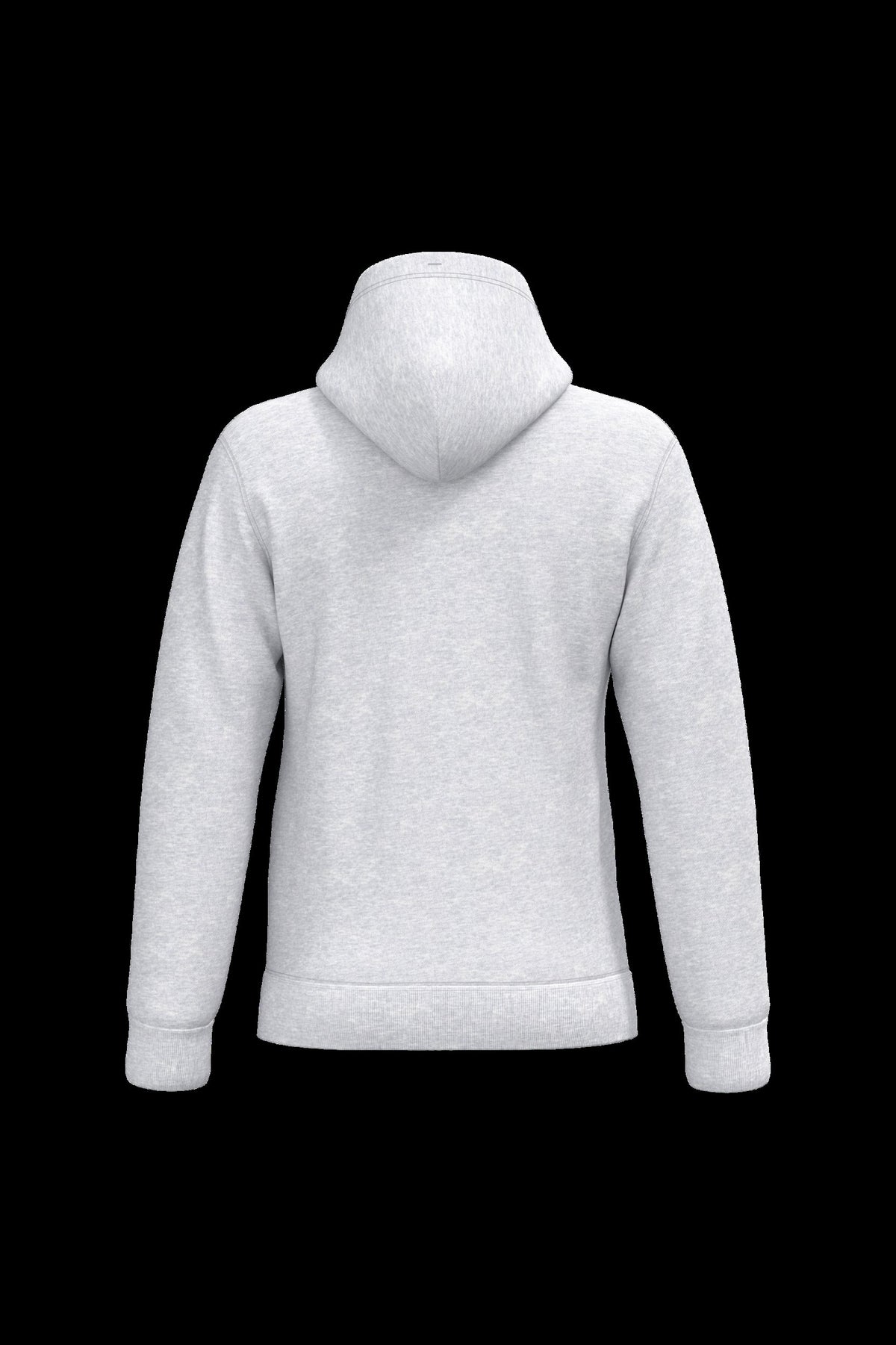 K476 - Sudadera con capucha hombre - Ash Heather - trasera