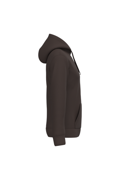 K476 - Sudadera con capucha hombre - Chocolate - lateral