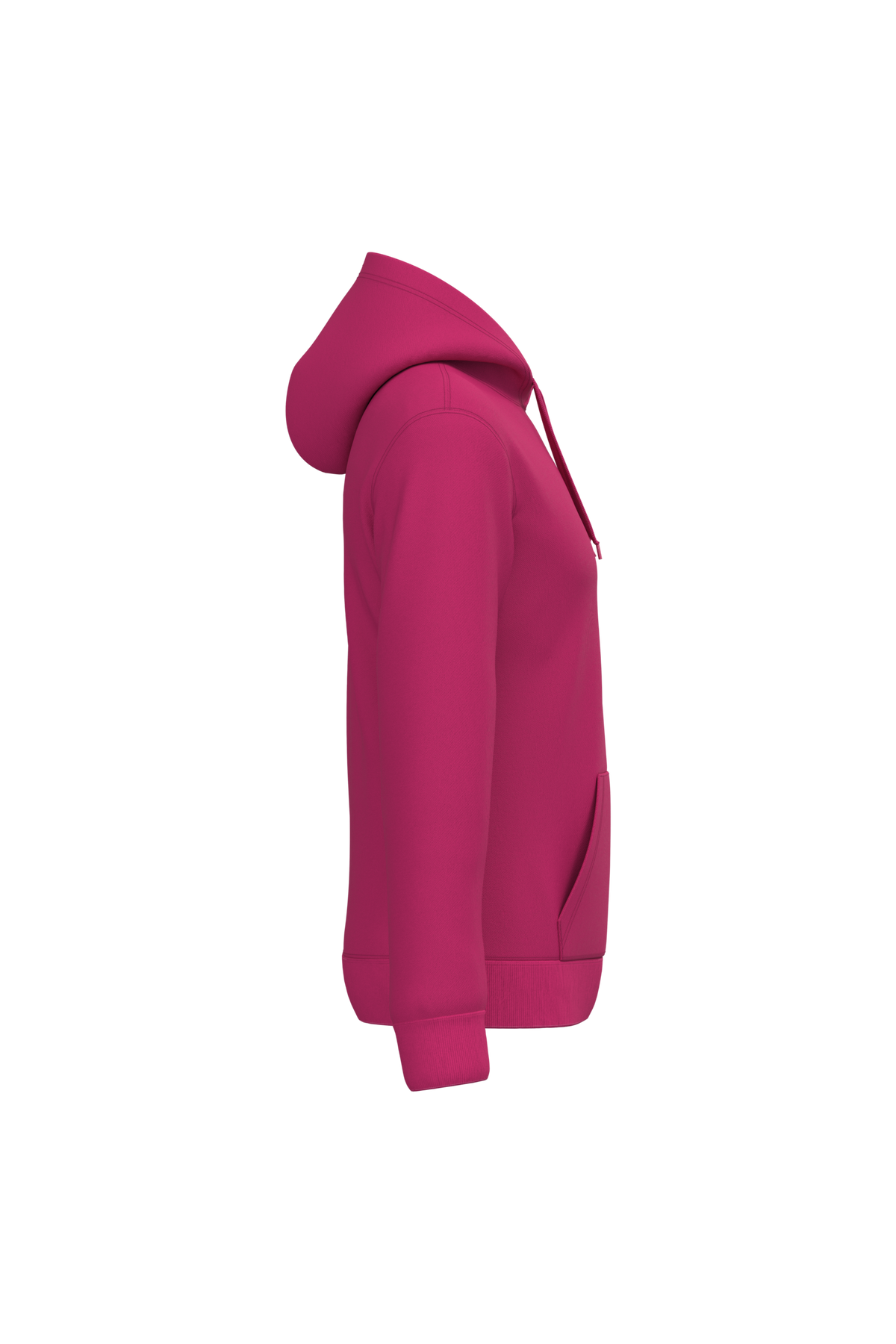 K476 - Sudadera con capucha hombre - Fuchsia - lateral