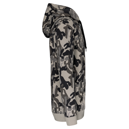 K476 - Sudadera con capucha hombre - Grey Camouflage - lateral